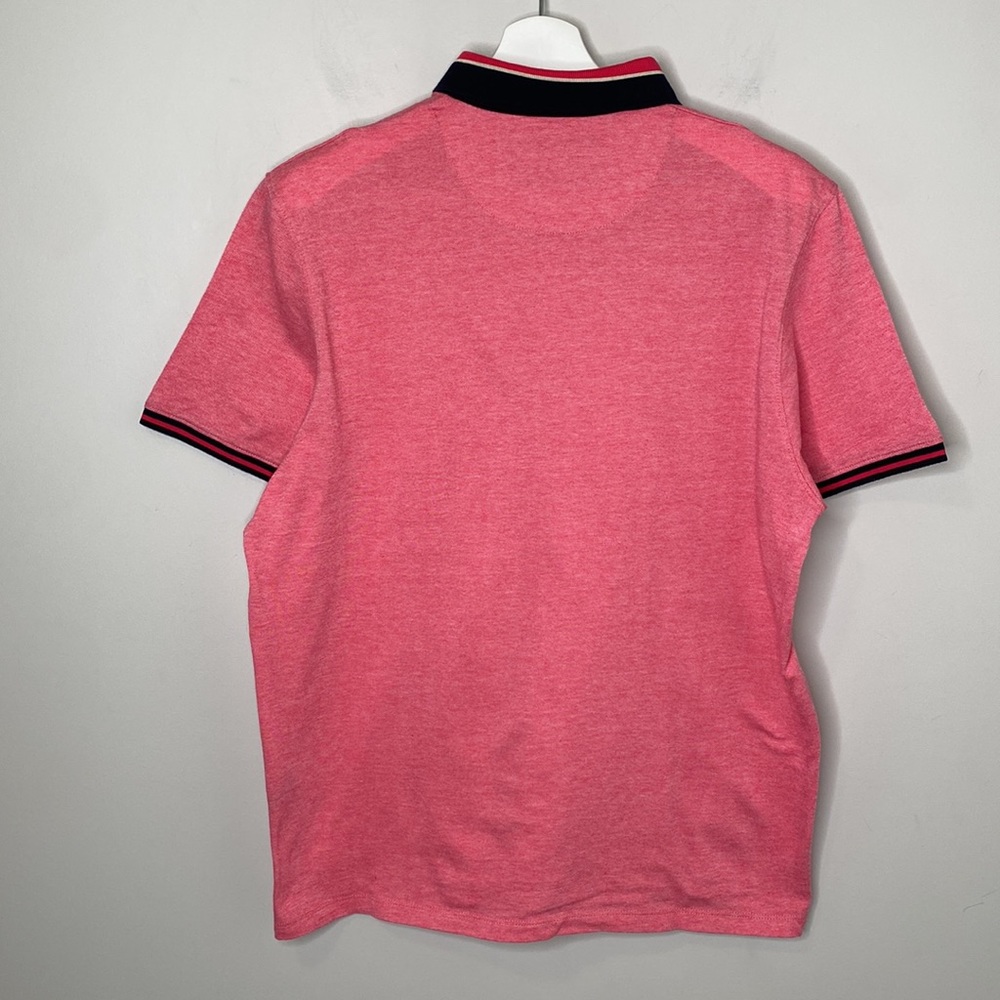 Ted Baker Heathered Red Polo Shirt - Picture 7 of 10